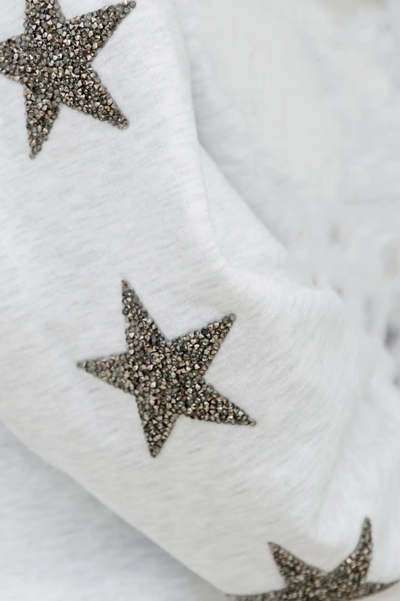 AIR FORCE FALCONS READY FOR IT EMBELLISHED STAR SLEEVE CREWNECK PULLOVER