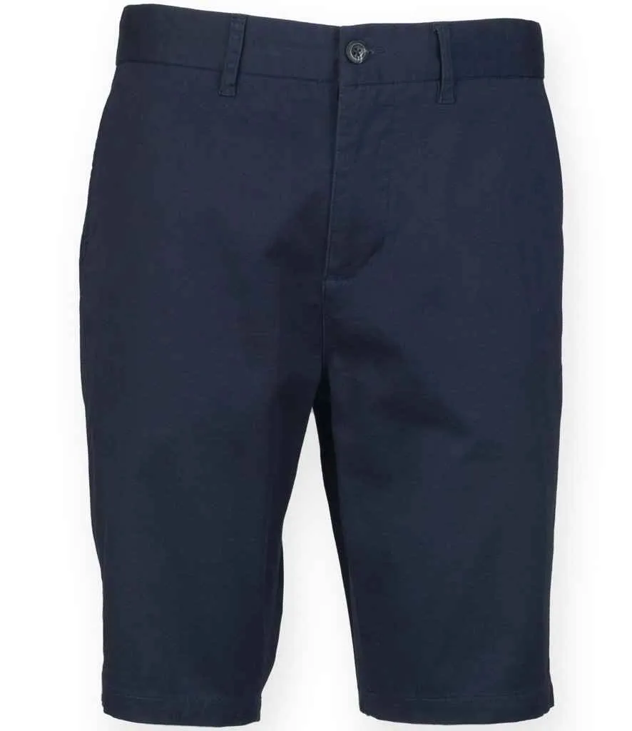 Front Row Stretch Chino Shorts | Navy