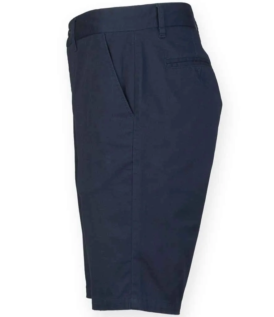 Front Row Stretch Chino Shorts | Navy