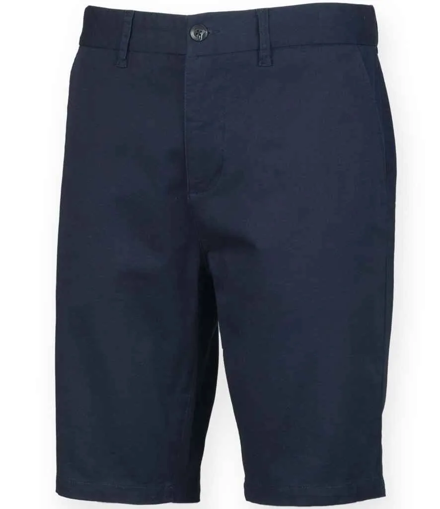 Front Row Stretch Chino Shorts | Navy